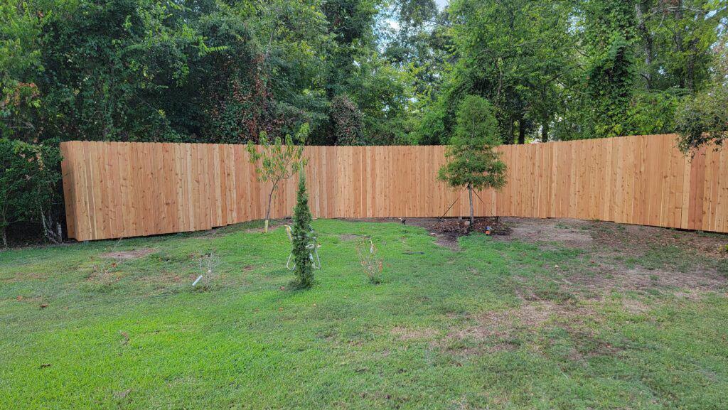 8ft Cedar Privacy Fence on Postmaster Post 1 Copy
